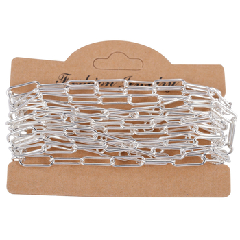 Lanac s križnim papirnim štipaljkama, od željeza, elektroplatirano