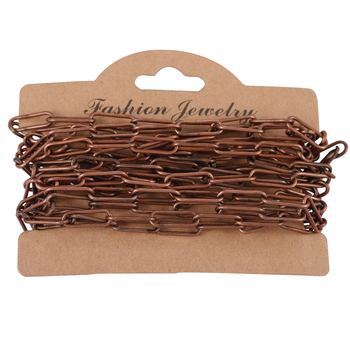 Lanac s križnim papirnim štipaljkama, od željeza, elektroplatirano