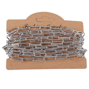 Lanac s križnim papirnim štipaljkama, od željeza, elektroplatirano