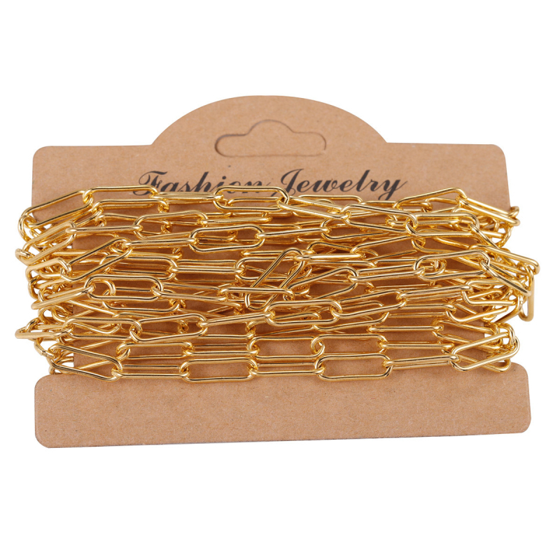 Lanac s križnim papirnim štipaljkama, od željeza, elektroplatirano