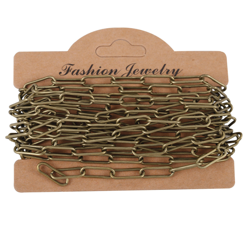 Lanac s križnim papirnim štipaljkama, od željeza, elektroplatirano