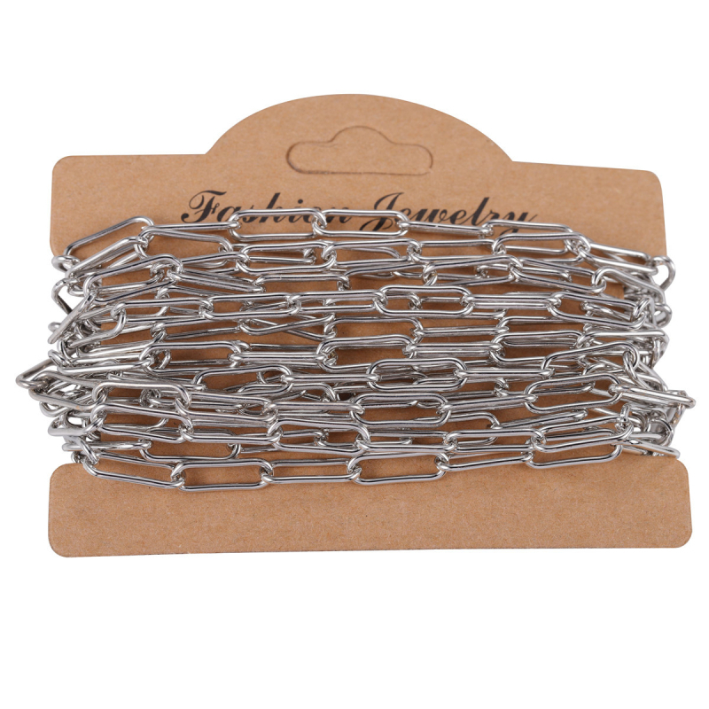 Lanac s križnim papirnim štipaljkama, od željeza, elektroplatirano