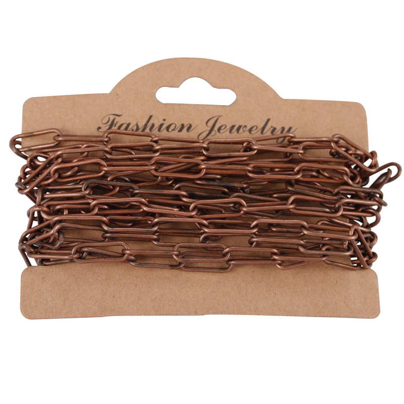 Lanac s križnim papirnim štipaljkama, od željeza, elektroplatirano