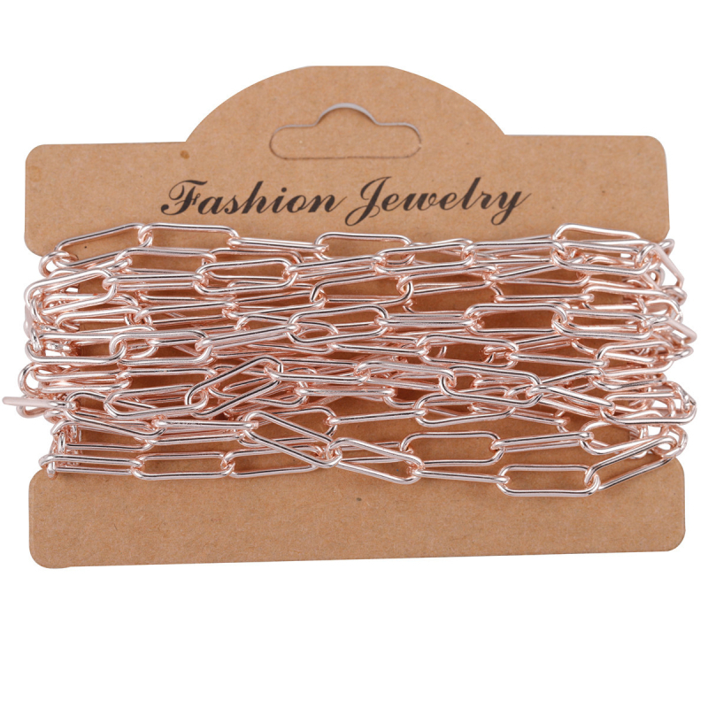 Lanac s križnim papirnim štipaljkama, od željeza, elektroplatirano