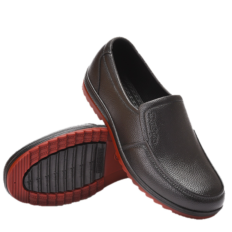 Unisex cipele za kišu, niski kroj, Slip-On, vodootporne (Gornji dio: plastika, Potplat: guma, Cjelogodišnje, Otporne na habanje)