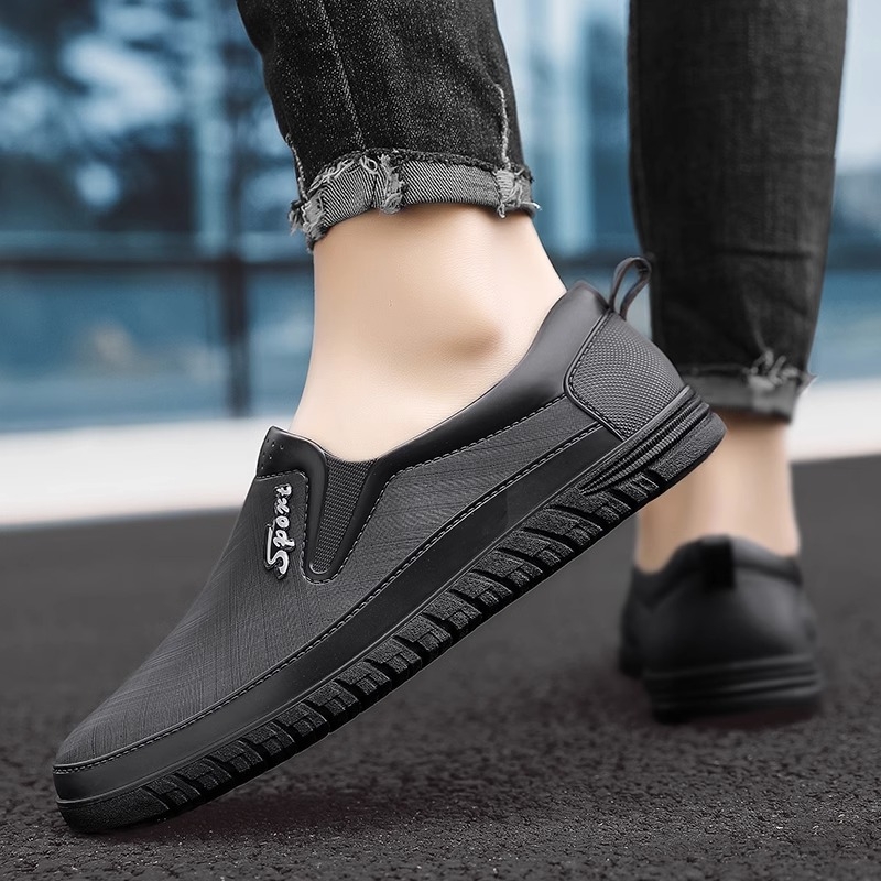 Unisex kišne čizme, PU gornji dio, gumeni đon, niski obod cijevi, okrugla špička