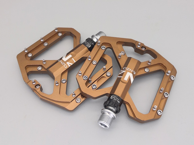 SHANMASHI ENZO CNC επίπεδη πλατφόρμα πετάλια ποδηλάτου, κράμα αλουμινίου, 6 ρουλεμάν, για ποδήλατα βουνού