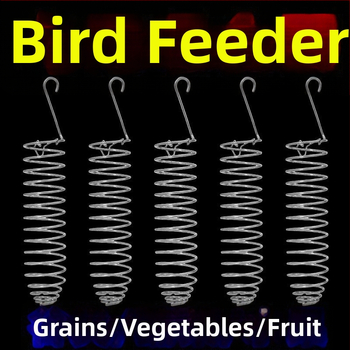 Εργαλείο ταΐσματος πουλιών — Ανοξείδωτο χάλυβα, χειροκίνητο ταΐσμα, κρεμαστή ταϊστρα για παπαγάλους και μικρά πουλιά