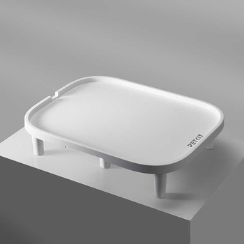 Xiaopei ανυψωμένο σταντ ταΐσματος γάτας – πλαστικό τραπεζάκι φαγητού με θήκη για μπολ