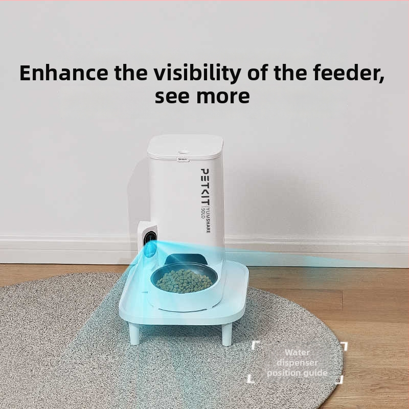 Xiaopei ανυψωμένο σταντ ταΐσματος γάτας – πλαστικό τραπεζάκι φαγητού με θήκη για μπολ