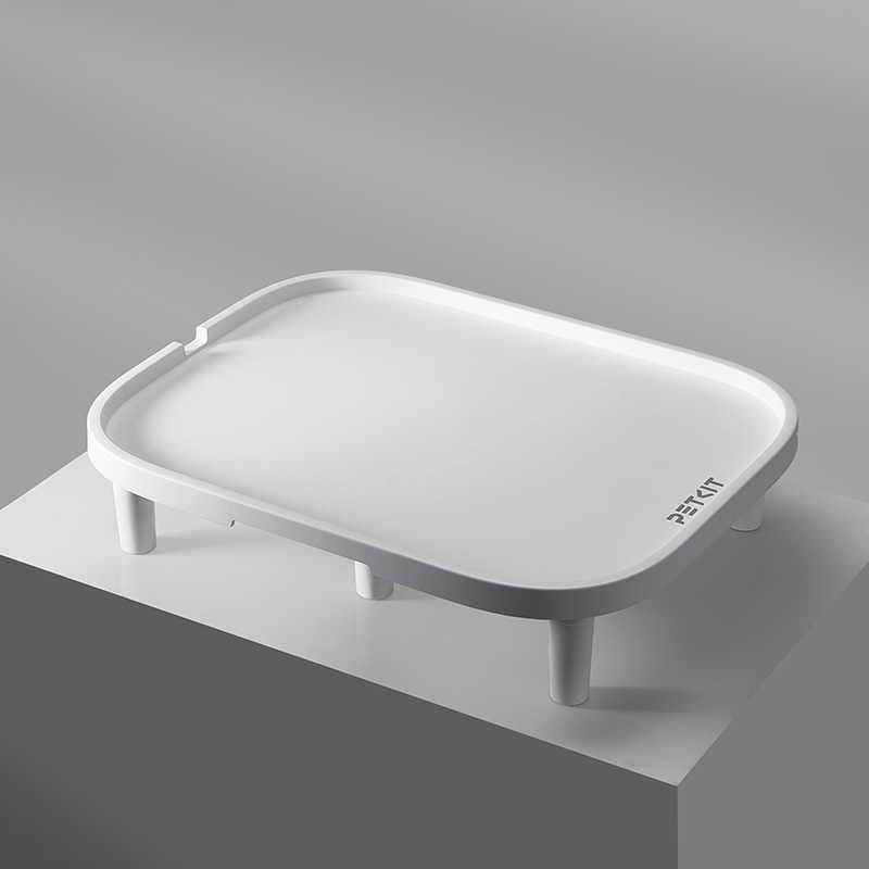 Xiaopei ανυψωμένο σταντ ταΐσματος γάτας – πλαστικό τραπεζάκι φαγητού με θήκη για μπολ