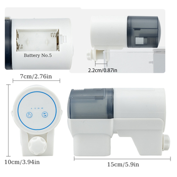 Αυτόματος τροφοδότης ενυδρείου με χρονισμένο τάισμα για ψάρια και χελώνες, πλαστικό