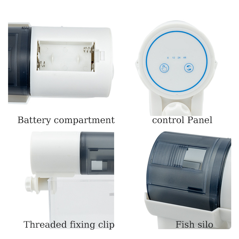 Αυτόματος τροφοδότης ενυδρείου με χρονισμένο τάισμα για ψάρια και χελώνες, πλαστικό
