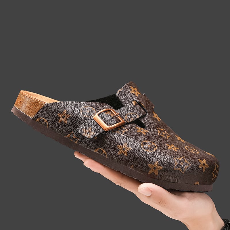 Muške papuče Birkenstock stila, gornji dio od umjetne kože, EVA đon, nubuk završna obrada, polu-strap zatvaranje, izlazak jesenas 2025