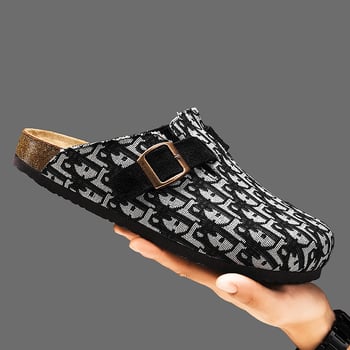 Birkenstock stil zimskih cipela za muškarce i žene, zatvoren vrh, korkova potplata, platneni gornji dio, EVA potplat