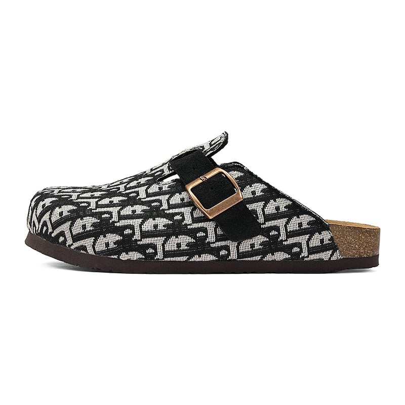 Birkenstock stil zimskih cipela za muškarce i žene, zatvoren vrh, korkova potplata, platneni gornji dio, EVA potplat
