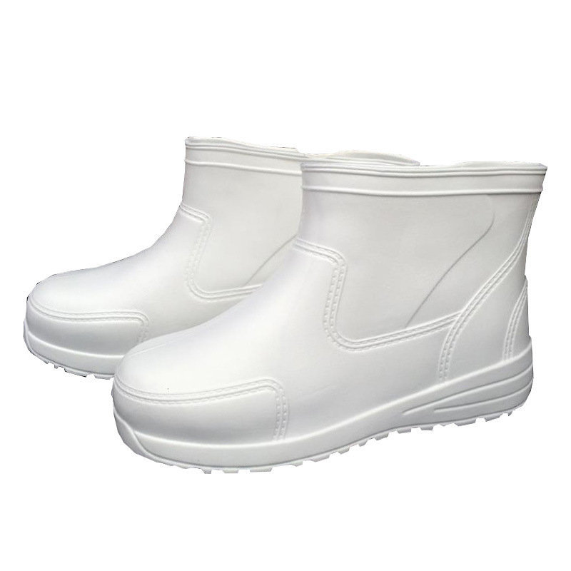 Cipele za kišu od EVA pjene - protuklizna potplata, kratka visina nadkoljenika, okrugli vrh, niski pet (1–3 cm)