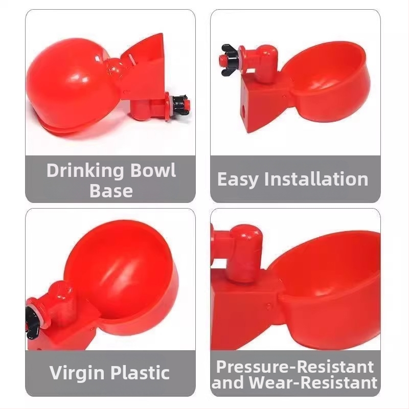 Αυτόματη ποτίστρα για πουλερικά — πλαστικό μπολ νερού για κοτόπουλα, πάπιες, χήνες και άλλα πουλιά