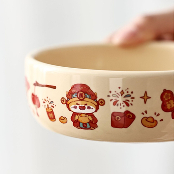 Κεραμικό μπολ νερού και φαγητού γάτας με αυτόματη τροφοδοσία και νερό σε σταθερή θερμοκρασία (Υλικό: Κεραμικό; Προέλευση: Κουαντζόου; Αυτόματη τροφοδοσία: Ναι; Συσκευασία: 36 τεμάχια)