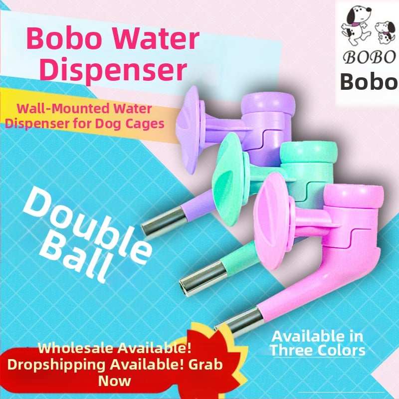 Bobo κρεμαστός αυτόματος διανομέας νερού για γάτες και μεγάλους σκύλους, κατασκευασμένος από πλαστικό