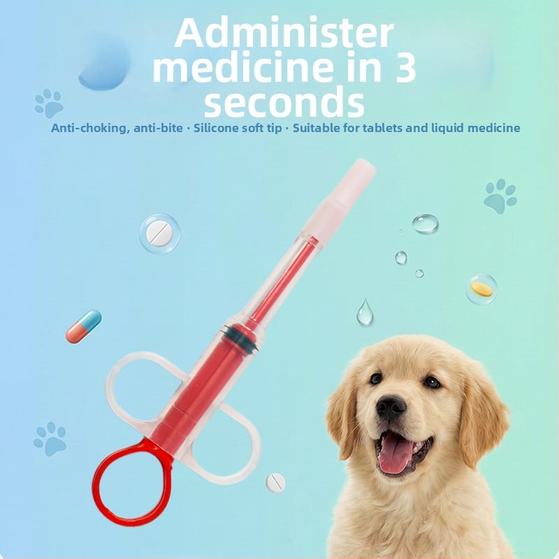 Τροφοδότης τύπου ώθησης για κατοικίδια, κατάλληλος για γάτες και σκύλους, διπλής χρήσης ξηρή/υγρή τροφή, πλαστικό