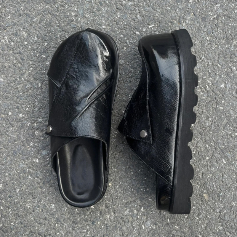 Muške Wrap-Toe Drag sandale za vanjsku upotrebu, Slip-On, gornji dio od umjetne kože, potplat od kompozita, kod Z900