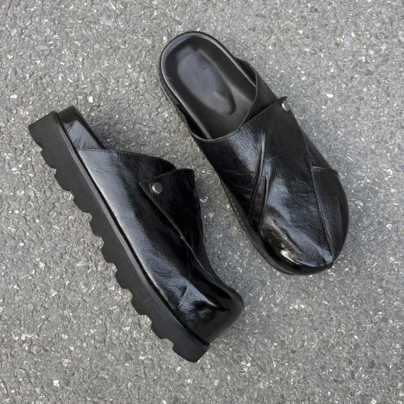 Muške Wrap-Toe Drag sandale za vanjsku upotrebu, Slip-On, gornji dio od umjetne kože, potplat od kompozita, kod Z900