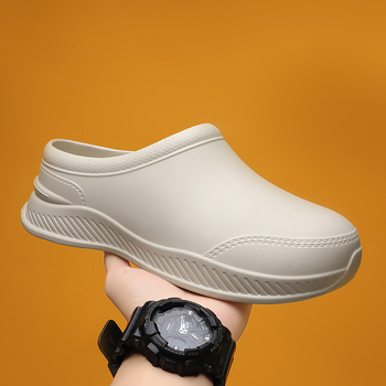 Pantofi de bucătărie unisex cu EVA pe partea superioară și talpă EVA, anti-derapare, impermeabili și rezistenți la ulei, respirabili
