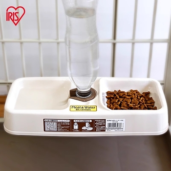 IRIS Automatska posuda za vodu za pse i mačke — zidni držač, plastična zdjela za vodu, set automatskog hranjenja