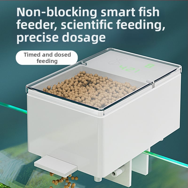 Peaceful Treasure Bluetooth WiFi αυτόματος ταϊστής ενυδρείου, 4 θύρες ταΐσματος, USB διεπαφή, απομακρυσμένος έλεγχος