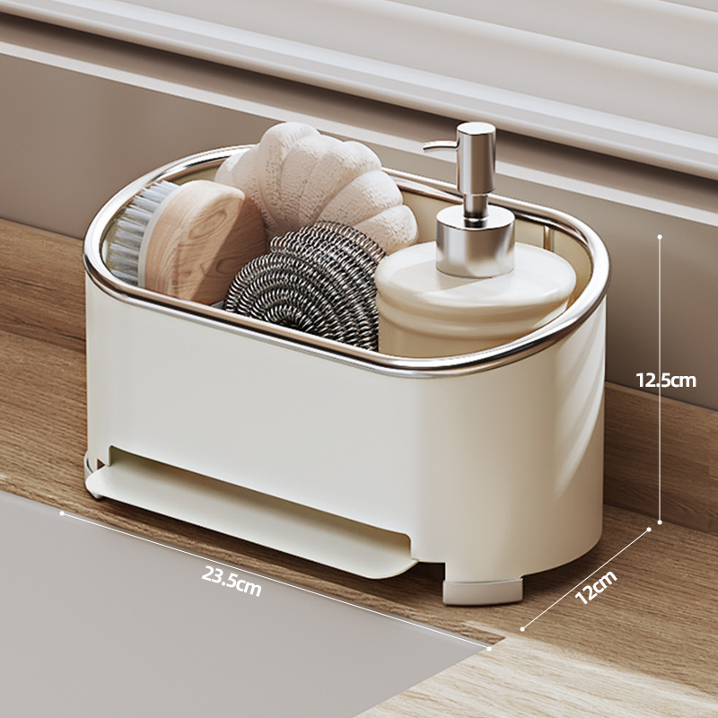 Okrugli metalni stalak za odvodnju, zidni kuhinjski organizator u nordijskom stilu