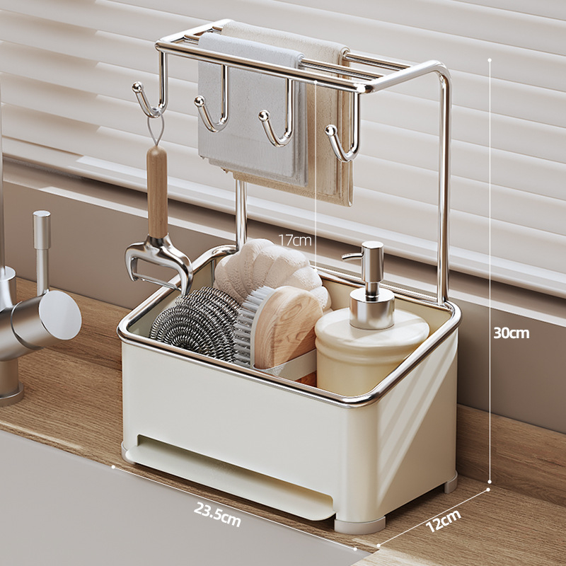 Okrugli metalni stalak za odvodnju, zidni kuhinjski organizator u nordijskom stilu