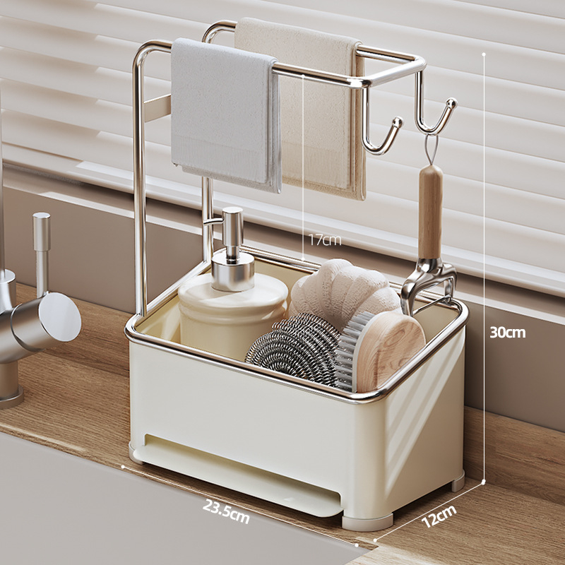 Okrugli metalni stalak za odvodnju, zidni kuhinjski organizator u nordijskom stilu