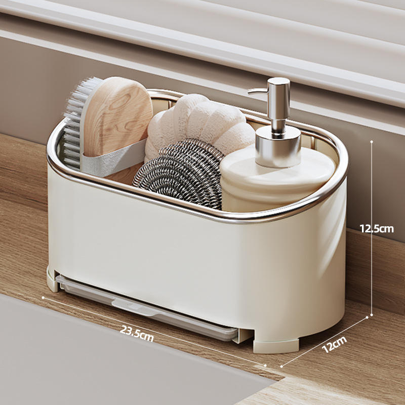 Okrugli metalni stalak za odvodnju, zidni kuhinjski organizator u nordijskom stilu