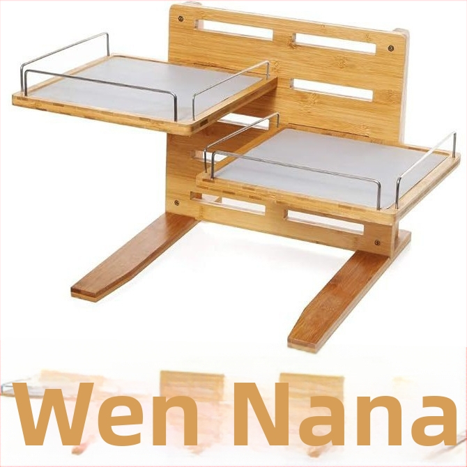 Ξύλινο ράφι για μπολ γάτας, ρυθμιόμενο ύψος και προστασία του λαιμού, Chenjia