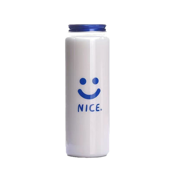 Jednokratna boca za mliječni čaj s poklopcem, okrugla PET boca za napitke, 350–500 ml, moguć ispis logotipa