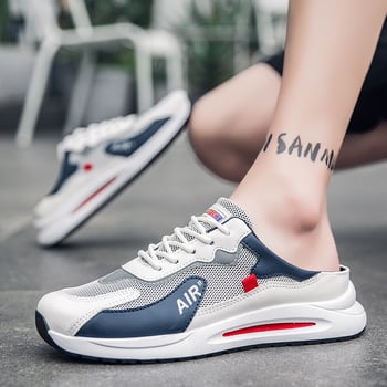 Muške sandale — ležerni stil, mrežasti gornji dio, gumeni potplat, tehnologija injekcije potplata, Baotou zatvarač