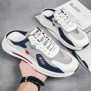 Muške sandale — ležerni stil, mrežasti gornji dio, gumeni potplat, tehnologija injekcije potplata, Baotou zatvarač