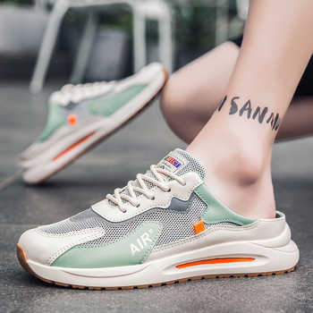 Muške sandale — ležerni stil, mrežasti gornji dio, gumeni potplat, tehnologija injekcije potplata, Baotou zatvarač