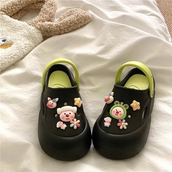 3D kopča za Crocs s motivom dabra — cvijet i zvjezdica, slatka karikaturalna dodatna oprema
