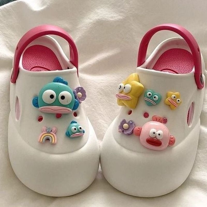 3D kopča za Crocs s motivom dabra — cvijet i zvjezdica, slatka karikaturalna dodatna oprema