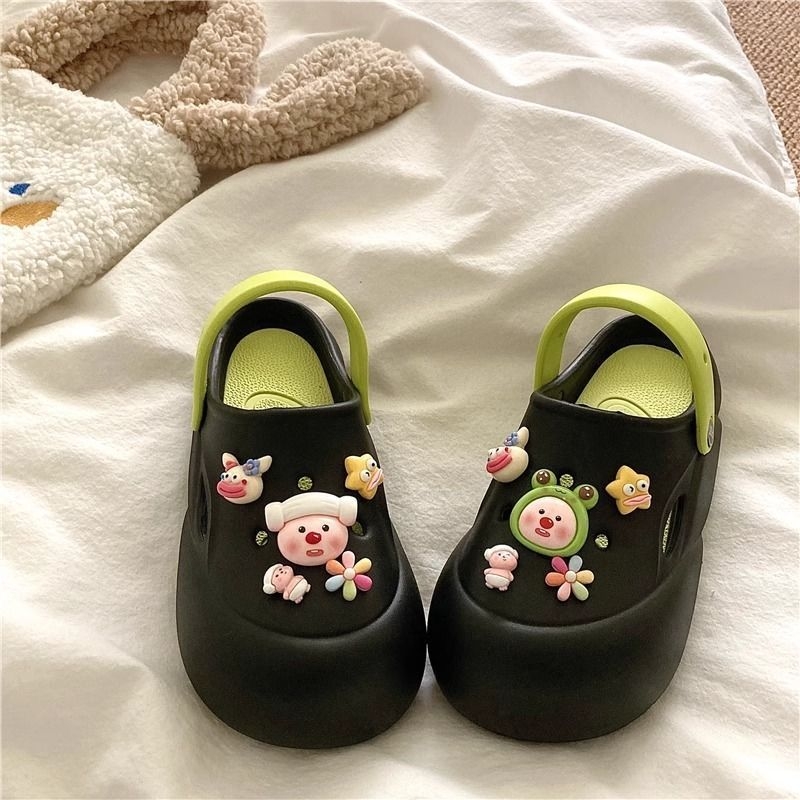 3D kopča za Crocs s motivom dabra — cvijet i zvjezdica, slatka karikaturalna dodatna oprema