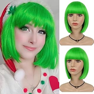 Perika Bob za cosplay — Qi šiške, kratka ravna bob frizura, model 081, domaća svila kosa, mehanička obrada