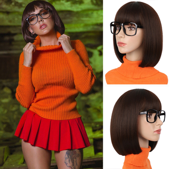 Perika Bob za cosplay — Qi šiške, kratka ravna bob frizura, model 081, domaća svila kosa, mehanička obrada