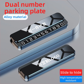 Dočasný znak pre parkovanie, tvar STOP, model V6, kovové telo, zliatinová základňa + zrkadlový PC, tlač loga k dispozícii