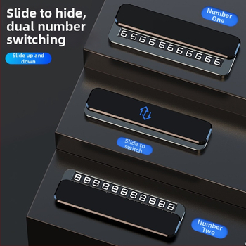 Dočasný znak pre parkovanie, tvar STOP, model V6, kovové telo, zliatinová základňa + zrkadlový PC, tlač loga k dispozícii