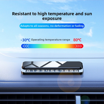 Dočasný znak pre parkovanie, tvar STOP, model V6, kovové telo, zliatinová základňa + zrkadlový PC, tlač loga k dispozícii