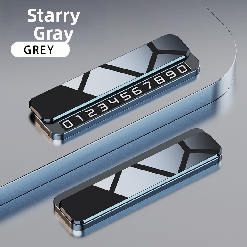 Dočasný znak pre parkovanie, tvar STOP, model V6, kovové telo, zliatinová základňa + zrkadlový PC, tlač loga k dispozícii