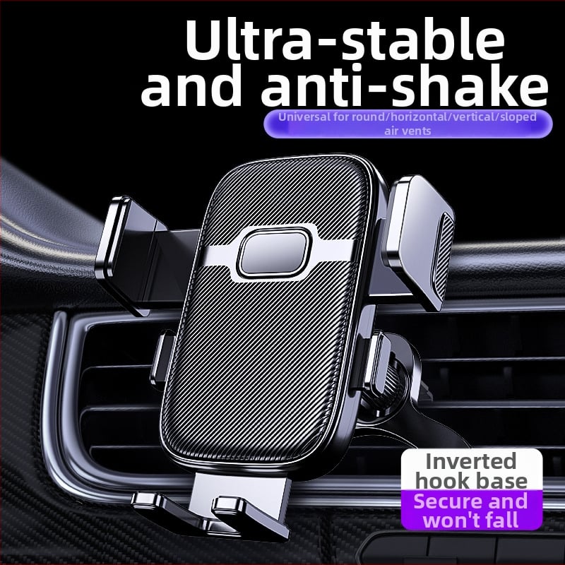 Mo jile автомобилен държач за телефон - Snap-on монтаж към въздушен отвор, Универсална съвместимост, Без захранване
