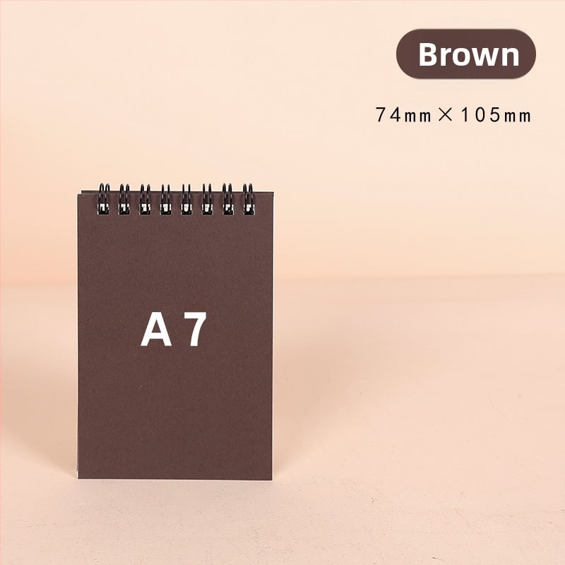 Σπιράλ σημειωματάριο από Kraft χαρτί, σειρά Kraft paper, 100 σελίδες, χαρτί 300 g/m², προσαρμοζόμενο